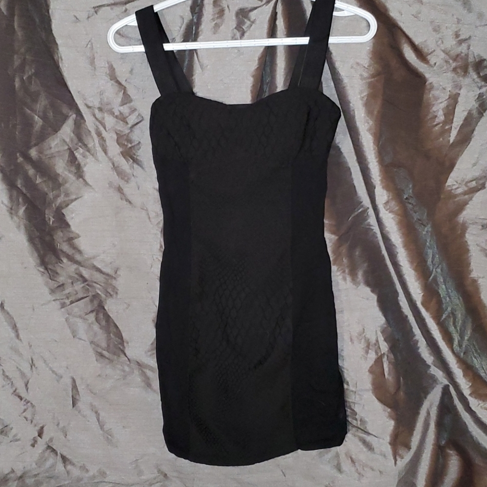 Black mini dress